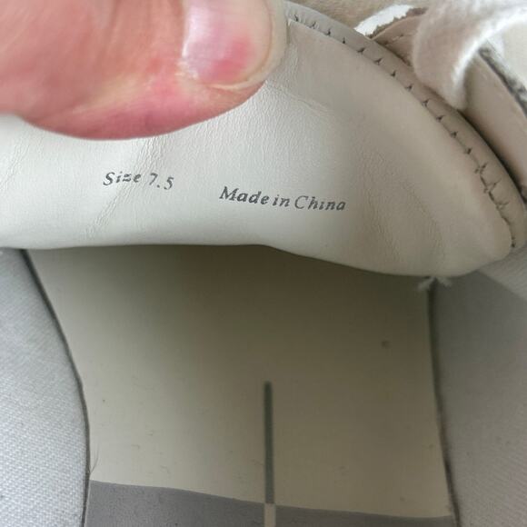 Dolce Vita Women’s 7.5 White Leather Toyah Platform Lace Up Sneakers Shoe - Picture 8 of 8